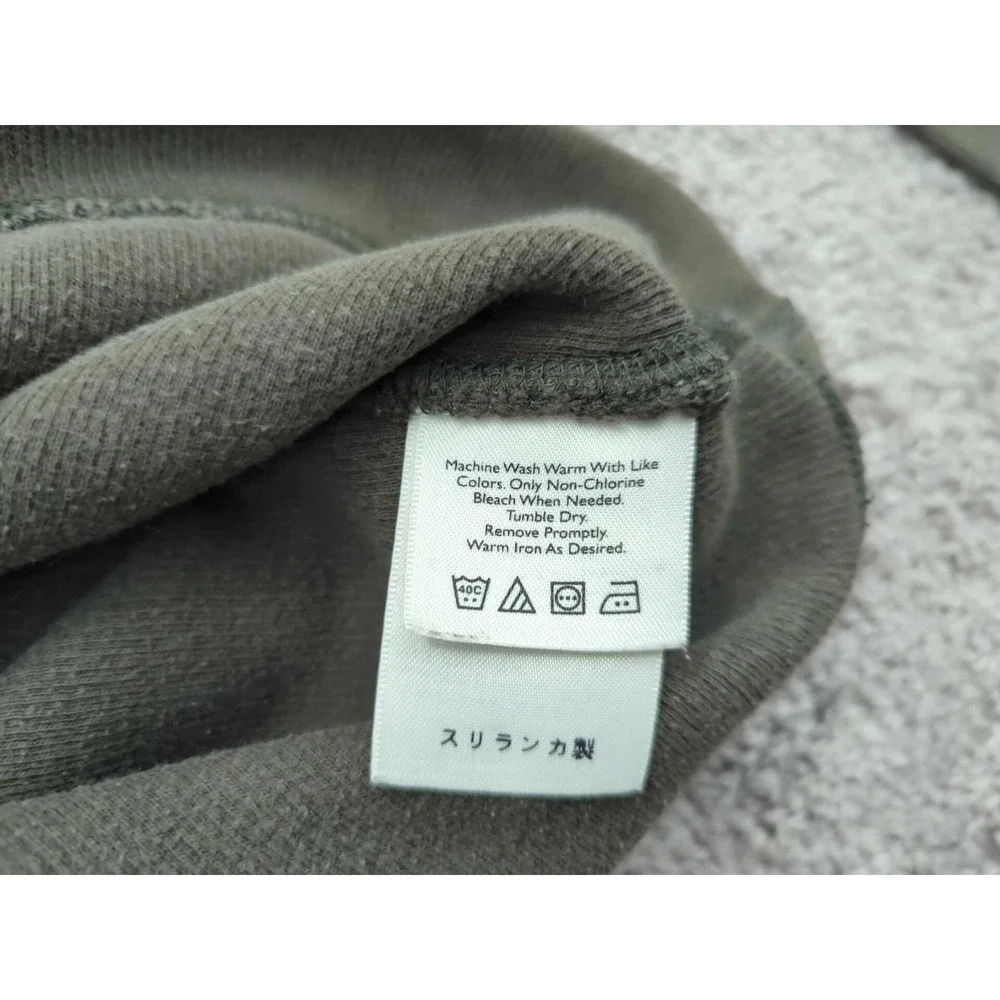 Eddie Bauer Pullover Sweater Mens Small Green Long‎ Sleeve 100% Cotton Ribbed - Picture 6 of 9